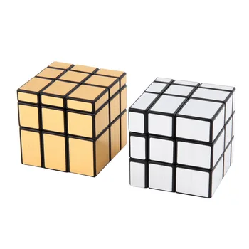 Magic Cube NOVÉ 3x3x3 Kompaktné a prenosné Zrkadlo Bloky Strieborné Lesklé Mozgu Teaser Puzzle IQ Dieťa Zábavné po celom Svete Skvelý darček