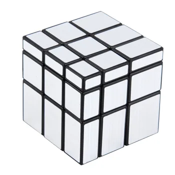 Magic Cube NOVÉ 3x3x3 Kompaktné a prenosné Zrkadlo Bloky Strieborné Lesklé Mozgu Teaser Puzzle IQ Dieťa Zábavné po celom Svete Skvelý darček