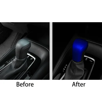 Matný Modrý ABS Radenie Radenie Gombík Kryt Výbava vhodné Pre Toyota Corolla 2019 2020
