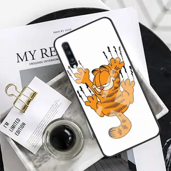 Mačka Kawaii Garfield Sklo Telefón Prípade Coque Fundas Pre Xiao Redmi Poznámka 7 5 4 6 6A Mi 8SE 8 6 Lite Mix 2 2s Poznámka 3 Kryt