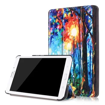 Maľovanie kryt prípade PU kožené puzdro magnetické ochranný kryt prípade 2016 Samsung galaxy tab J 7.0 T285DY tablet