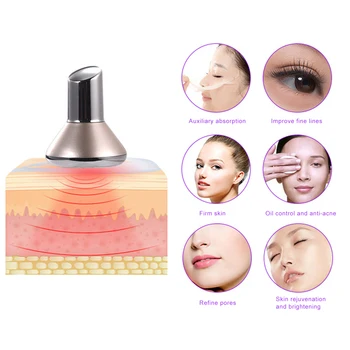 Micro Magnetické Face-Lift Masér Živín Infusing Masér pre Cream Hydratačný make-up MH88