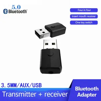Mini Audio Adaptér USB Bluetooth 5.0 Adaptér 3,5 MM AUX USB5.0 Dongle Vysielač Bluetooth Prijímač Pre Počítač PC, Notebook Hudba