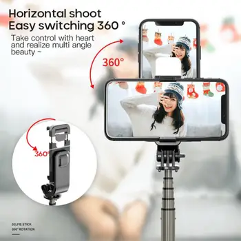 Mini Bezdrôtová Selfie Stick Pre Iphone/Android/Huawei Fotoaparát Skladací Ručný Monopod Uzávierky Diaľkové Rozšíriteľný Statív