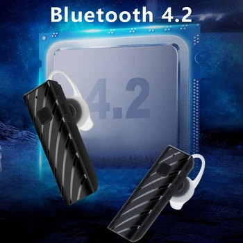 Mini Bluetooth Slúchadlo s Mikrofónom Strmeň Bezdrôtové Handsfree Slúchadlá Stereo Bass Vodotesné Slúchadlá