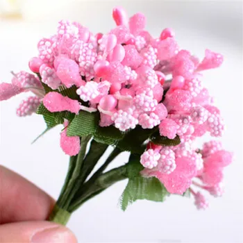 Mini Bud Berry kvet candy boxy dekoratívne doplnky Handmake Umelé Kvety, Kytice, Svadobné Dekorácie 144pcs 6Z
