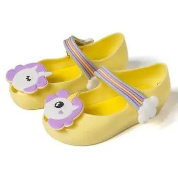Mini Dievčatá Sandále Melissa Jednorožec Jelly Topánky Deti Sandále Priedušná Non-Klzké Kvalitné Letné Jelly Topánky SH19088