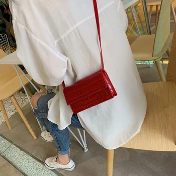 Mini Kameň Vzor Crossbody Tašky Pre Ženy Pu Kožené Peňaženky A Luxusné Kabelky Nové Dizajnér Dámy Rameno Messenger Taška