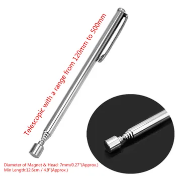 Mini Prenosné Teleskopický Magnet Magnetické Pero Šikovný Nástroj Kapacity Pre Vyzdvihnutie Matica Skrutka Rozšíriteľný Vyzdvihnutie Rod Stick