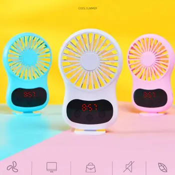 Mini Prenosné Tvorivé Stolový Ventilátor s Časom USB Nabíjateľné Ručný Vzduch Chladnejšie Letné Chladenie Nástrojov