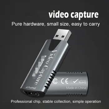 Mini digitalizačné Karty, Full HD 1920 x 1080P HDMI-kompatibilný s USB 2.0 Hra Záznamník Box pre Domácnosť Počítačové Príslušenstvo