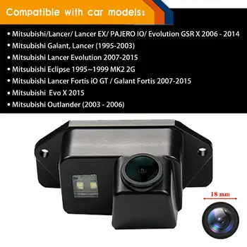 Misayaee HD 1280x720P Auta Zobraziť Fotoaparát Doska Svetlo na Mitsubishi Lancer-ex Lancer Lancer Evo Vývoj, a TO Evolution/ Fortis