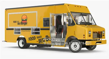 Mobile Potravín Truck 16.4 ft Jedálenský Auto Dospelých Potravín Trailer pre Európu Dodávateľov Hot Dog Ice Cream Potravín Košík s 5M dĺžka