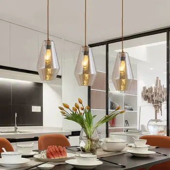 Moderné led železa lesk pendente deco maison deco chambre luster kuchyňa, jedáleň, bar prívesok svetlá jedáleň
