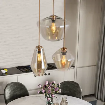 Moderné led železa lesk pendente deco maison deco chambre luster kuchyňa, jedáleň, bar prívesok svetlá jedáleň