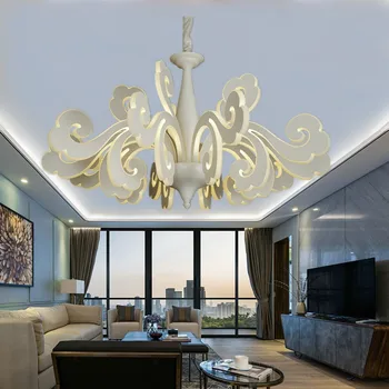Moderný Európsky kovaného železa luster teplé tvorivé jednoduché led akryl obývacia izba reštaurácia Xiangyun svietidlo nástenné svietidlo
