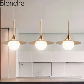 Moderný Sklenený Prívesok Svetlá Nordic Tvorivé Závesné Svietidlo pre Spálne, Kúpeľne, Kuchyne, Bar Art Decor Svietidlá Led Lampa