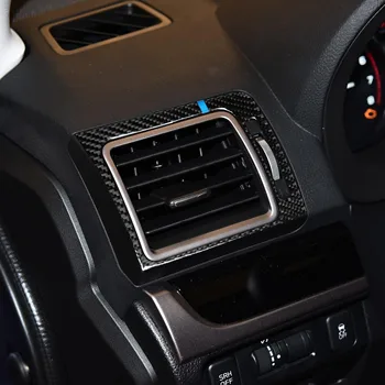 Modrá Reálne Uhlíkových vlákien stredovej konzoly prístrojovej odvzdušňovací Auto príslušenstvo Pre Subaru Forester 16-18