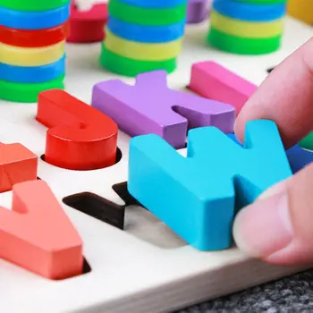 Montessori Drevená Skladačka Puzzle, Hračky 24BE