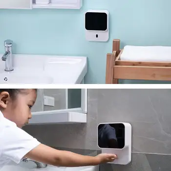 Montáž na stenu LED Displej Smart Infračervený Senzor Automatického Indukčné Umývanie Rúk Sanitizer Stroj Penové Mydlá