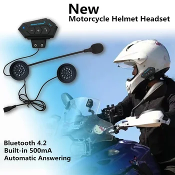 Motocykel Bluetooth 4.2 Prilba intercom Bezdrôtové hands-free telefónny hovor Auta Stereo Anti-interferencie palubného telefónu Hudobný Prehrávač