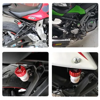 Motocykel CNC Hliníkové Zadné Brzdové Kvapaliny Nádrž Kryt Spp Pre Kawasaki Z1000 Z 1000 2003-2017