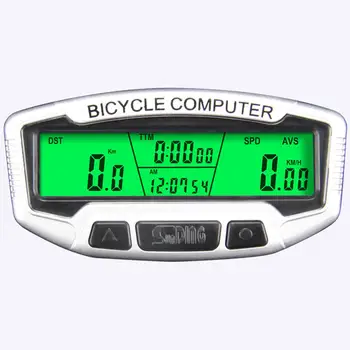 Mounchain Veľký LCD Displej wireless Požičovňa Bicyklov Cyklistické Počítač počítadlo kilometrov Rýchlomer Stopky 9*4.5*2cm ABS