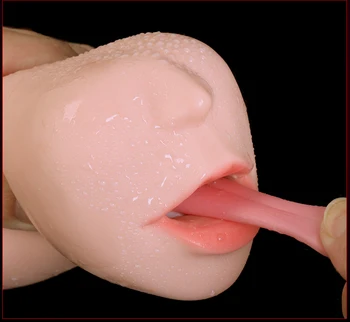 Muž Masturbator Pohár 3D Deep Throat Skutočný Muž Masturbators Sex Úst Fajčenie Pocket Pussy Skutočné Zuby Jazyk Orálny Sex Hračky pre Mužov