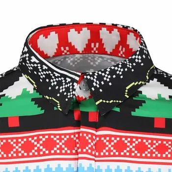 Muži Falošné dva Kusy Bežné snehové Vločky Vytlačené Vianočné Tričko, Top Blúzky, Vianočné 2020 Nové pánske Bežné, Blúzky, Bavlnená posteľná Bielizeň