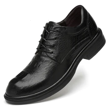 Muži šaty topánky vysokej kvality usne formálne obuv muži veľké veľkosti 36-47 oxford topánky pre muži móda office obuv muži