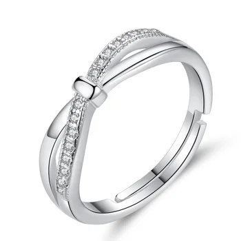 Móda Locers Pár Cubic Zirconia Kapela Prstene Pre Ženy Čistý 925 Sterling Silver Ring Skutočné Strieborné Šperky