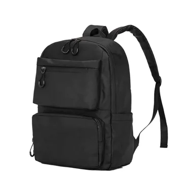 Móda Nylon Batoh Mužov Značky Solid Black školy bookbag pre dospievajúceho Chlapca Multifunkčné Cestovná taška pack muž Bežné späť taška
