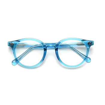 Móda Optické Okuliare, Rám Ženy Dizajn Značky Vintage TR90 Kolo Krátkozrakosť Okuliare Rám Muž Vysokej Kvality