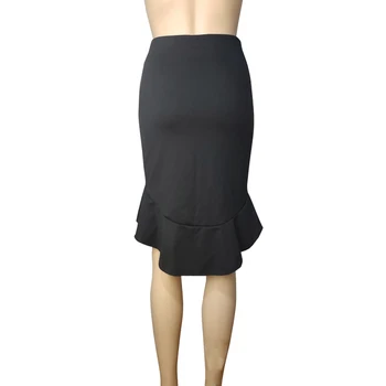 Móda Pol-Dĺžka Sukne Farbou Package Hip Fishtail Sukne Strednej Časti Sexy Vysoký Pás Sukne Nové Oblečenie pre Ženy