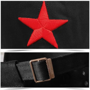 Móda Red Star Mužov Spp Vyšívané Ploché Klobúky Armády Spp Vonkajšie Slnko Príležitostné Športové Taktické Čiapky Nemecký Kadet Vojenské Čiapky