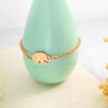 Móda Rose Gold Osobnosti Slon Nastaviteľné Náramok Luxusné Šperky Designer Ženy, Svadobné Náramok 3-GS953