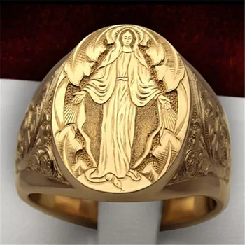 Móda obľúbené klasické ženy náboženské Panny Márie požehnanie úľavu náboženský krúžok strany šperky strany dovolenku darčeky veľkoobchod