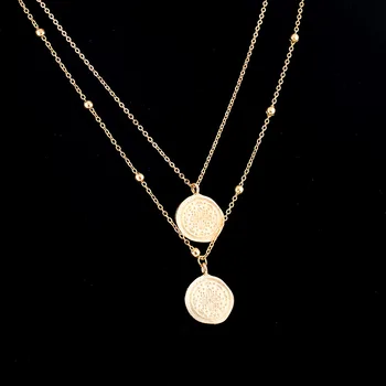Módne vyhlásenie náhrdelník viacvrstvových náhrdelník s zliatiny zinku pre ženy nehrdzavejúcej ocele náhrdelník šperky, doplnky, veľkoobchod