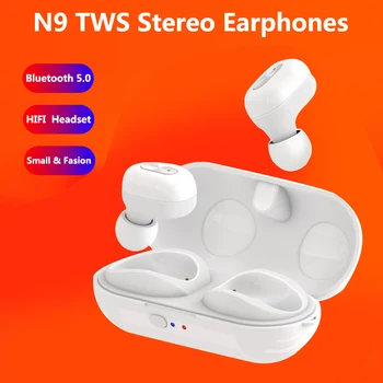 N9 TWS Bluetooth 5.0 Headset Stereo Bezdrôtový tlmenia Hluku Slúchadlá Športové Slúchadlá pre iPhone Xiao