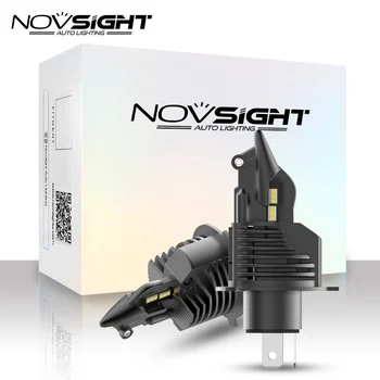 NOVSIGHT LED H4 Hi/Lo Lúč Auto Svetlá Turbo 50W 10000LM 6500K Auto Reflektor LED Automobilové Žiarovky Svetlometu