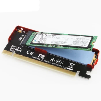 NVME karty adaptéra MKEY hliníkový disk box M. 2 PCIE3.0 plnej rýchlosti X16 rozširujúca karta 1pcs zadarmo príspevok