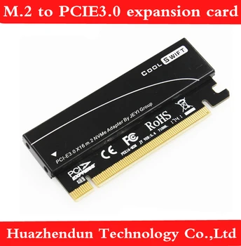 NVME karty adaptéra MKEY hliníkový disk box M. 2 PCIE3.0 plnej rýchlosti X16 rozširujúca karta 1pcs zadarmo príspevok