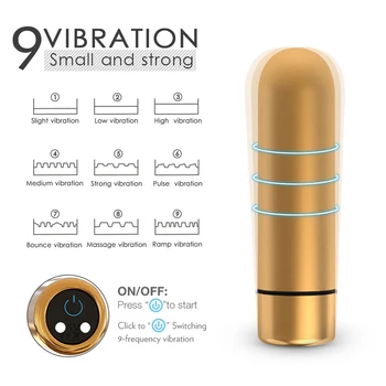 Nabíjanie pomocou pripojenia USB Mini Bullet Vibrátor Sexuálne Hračky pre Ženy Klitorisu Pošvy Masér Žena Masturbator Dospelých Produkty Sex Shop