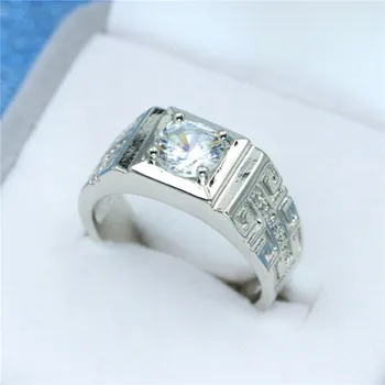 Nastaviteľné Crystal Prstene Pre Ženy Šperky Striebristé Svadobný Sľub Krúžok Sady Pre CZ Kryštálmi Páry Prst Prsteň Femme Dary