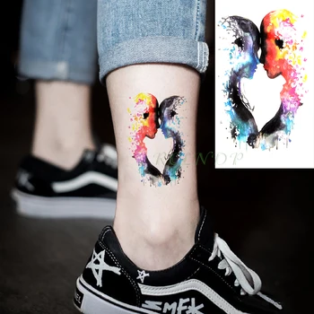 Nepremokavé Dočasné Tetovanie Nálepky olejomaľba Falošné Tatto Flash Tetovanie Tatouage Krku Ruku Nohy pre Dievča Ženy Muži Milenca