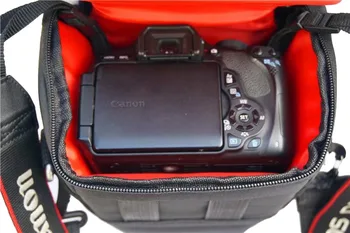 Nepremokavé Trojuholník Camera Bag Taška cez Rameno Pre Canon DSLR 1300D 1200D 760D 750D 650D 700D 200D 100D