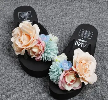 New Horúce Letné dámske sandále dievčatá bytov flip flops módne pláže topánky