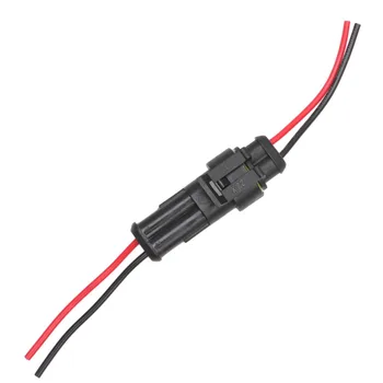 NoEnName_Null 5 ks/Kit 2 Pin Spôsob Auto Nepremokavé Elektrického Konektora Zapojte s Drôt AWG Marin #1