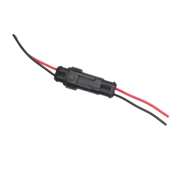 NoEnName_Null 5 ks/Kit 2 Pin Spôsob Auto Nepremokavé Elektrického Konektora Zapojte s Drôt AWG Marin #1