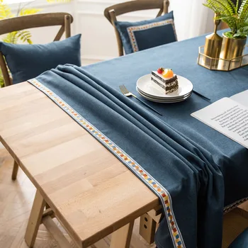 Nordic štýl Nepremokavé obrus bavlnená posteľná bielizeň Obrus Jedálenský Stôl Konferenčný Stolík Kryt Pre Reštaurácia Hostiny, Kuchyňa Decor